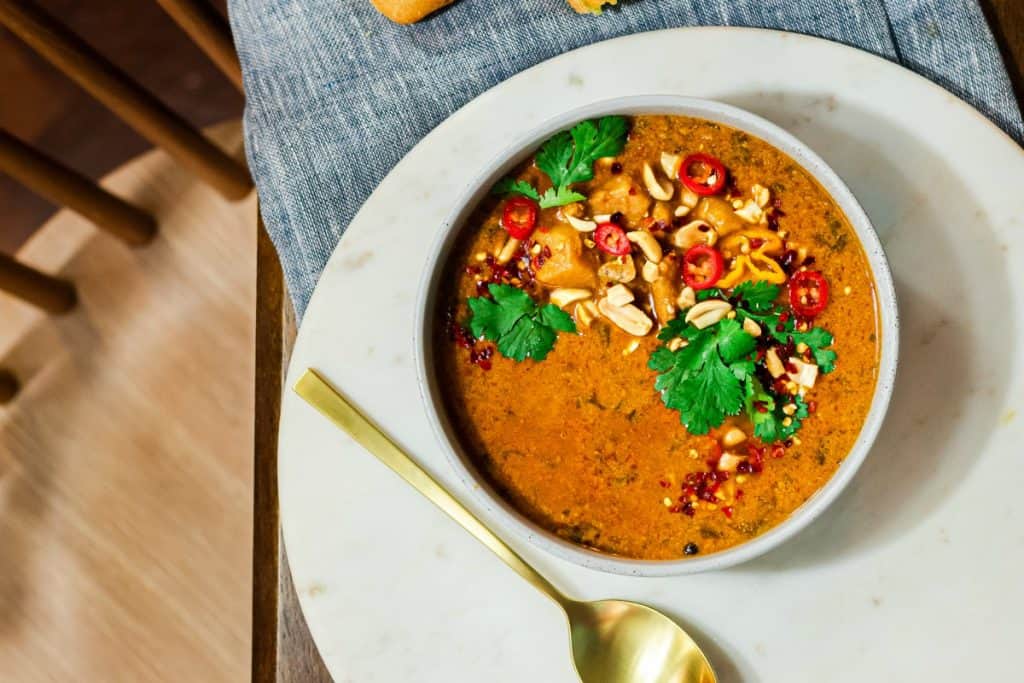 Vegan pindasoep