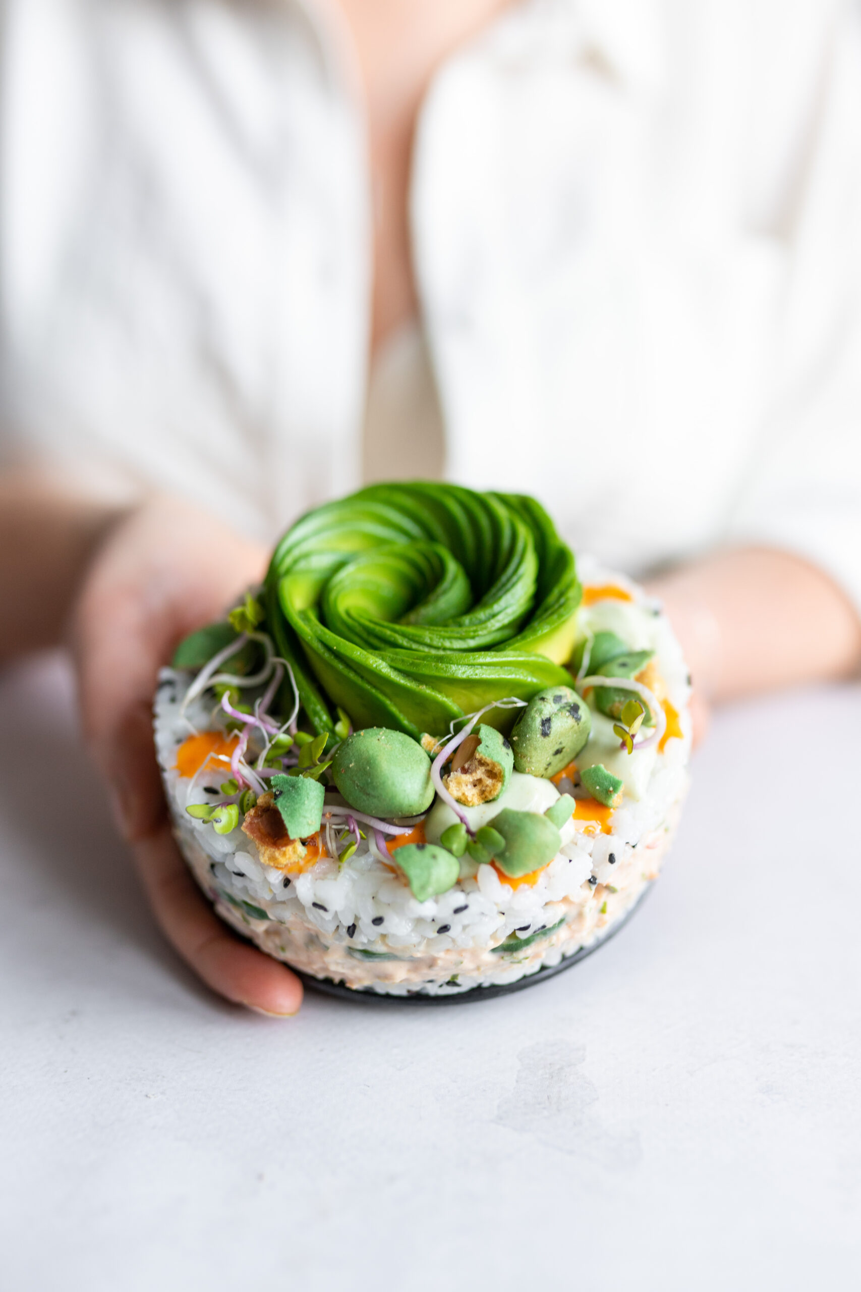 vegan sushi taart